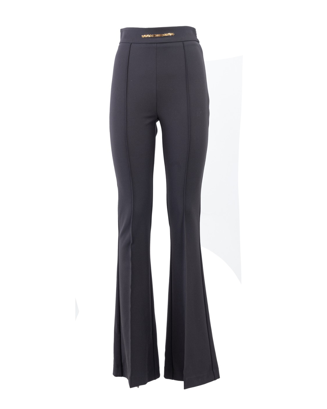 shop ELISABETTA FRANCHI Saldi Pantalone: Elisabetta Franchi pantalone palazzo in crêpe con morsetto.
Applicazione di morsetto con catena in metallo dorato sul fascione.
Fodera in raso stampa monogram.
Zip invisibile sul fianco.
Accessorio in metallo dorato.
Composizione: 96% Poliestere 04% Elastane.
Fabbricato in Italia.. PA00936E2-110 number 254706